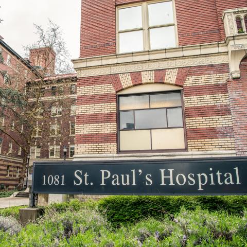 Signage saying 1081 St. Paul's Hospital