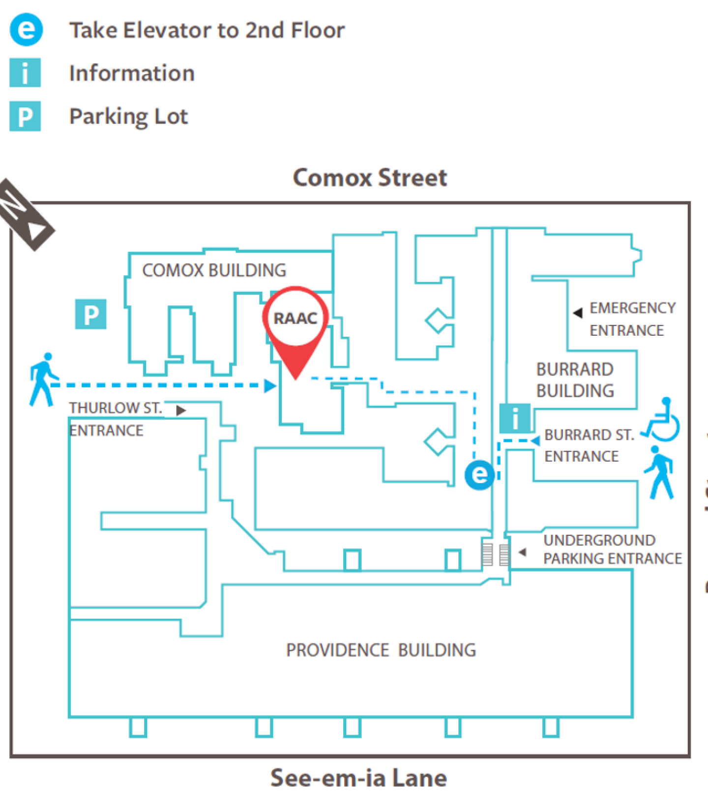 RAAC clinic map